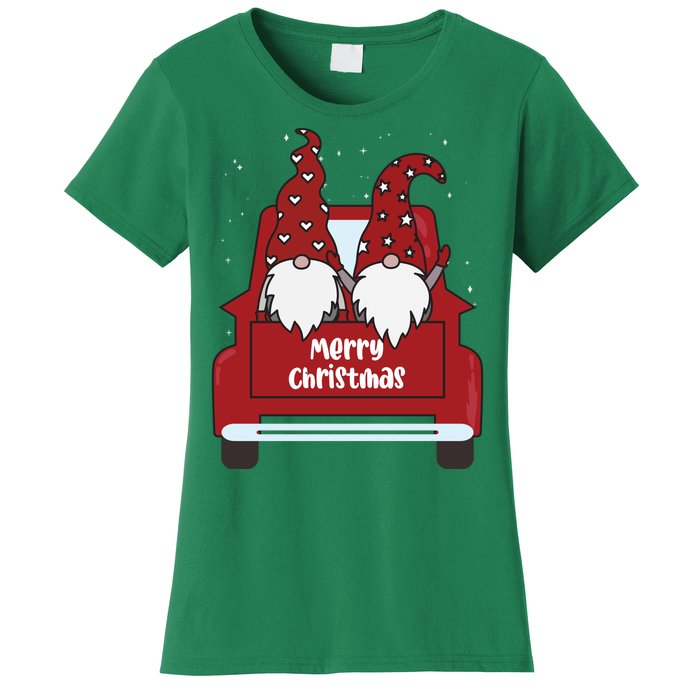 Merry Christmas Gnome Holiday Cute Women's T-Shirt