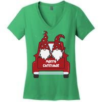 Merry Christmas Gnome Holiday Cute Women's V-Neck T-Shirt