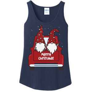 Merry Christmas Gnome Holiday Cute Ladies Essential Tank