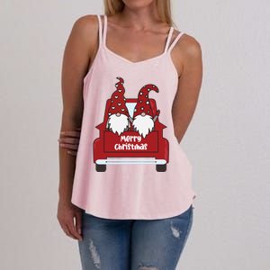 Merry Christmas Gnome Holiday Cute Women's Strappy Tank