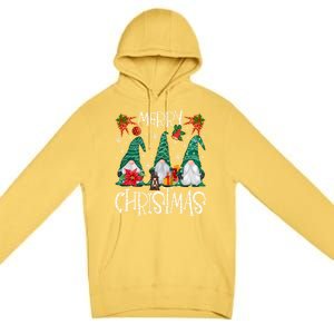 Merry Christmas Gnome Family Light Christmas Gift Premium Pullover Hoodie