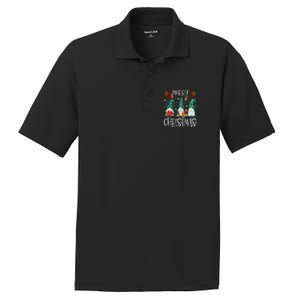 Merry Christmas Gnome Family Light Christmas Gift PosiCharge RacerMesh Polo