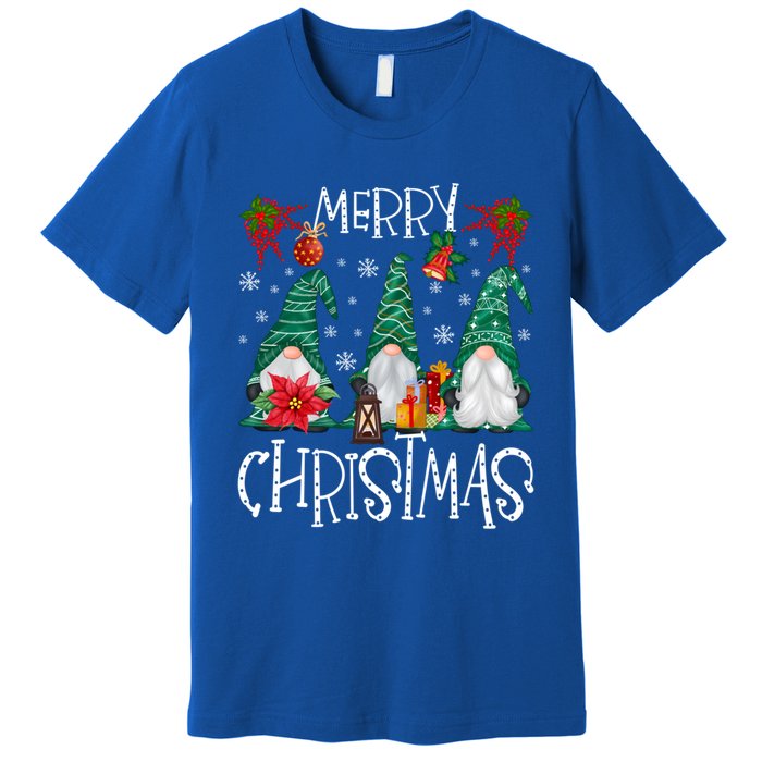 Merry Christmas Gnome Family Light Christmas Gift Premium T-Shirt