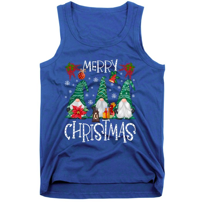 Merry Christmas Gnome Family Light Christmas Gift Tank Top