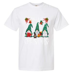 Merry Christmas Gnome Family Light Christmas Gift Garment-Dyed Heavyweight T-Shirt