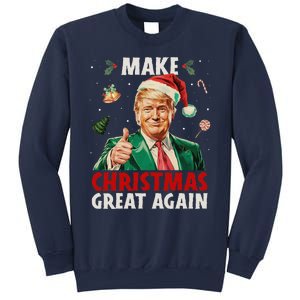 Make Christmas Great Again Funny Trump Xmas Snow Pajama Ugly Sweatshirt