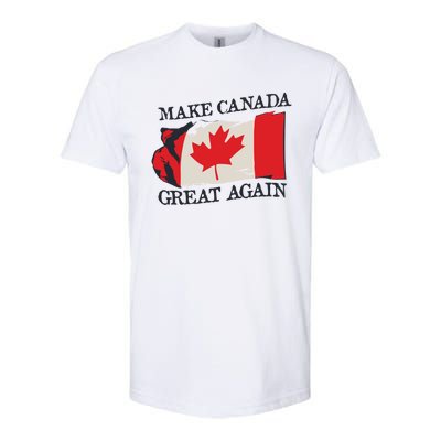 Make Canada Great Again Design Funny Canadian Flag Mcga Meaningful Gift Softstyle® CVC T-Shirt