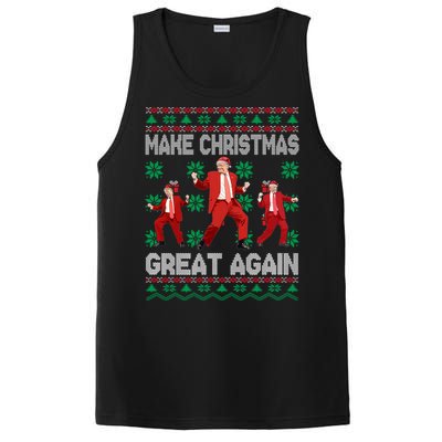 Make Christmas Great Again Santa Trump Dance Ugly Gift PosiCharge Competitor Tank