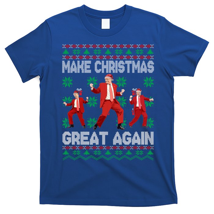 Make Christmas Great Again Santa Trump Dance Ugly Gift T-Shirt