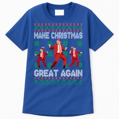 Make Christmas Great Again Santa Trump Dance Ugly Gift Tall T-Shirt