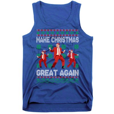 Make Christmas Great Again Santa Trump Dance Ugly Gift Tank Top