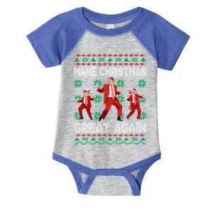 Make Christmas Great Again Santa Trump Dance Ugly Gift Infant Baby Jersey Bodysuit