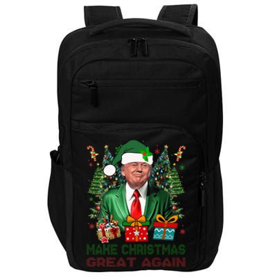 Make Christmas Great Again Xmas Funny Trump Pajamas Ugly Impact Tech Backpack