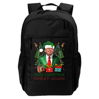 Make Christmas Great Again Xmas Funny Trump Pajamas Ugly Daily Commute Backpack