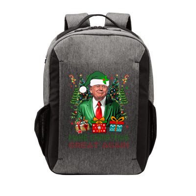 Make Christmas Great Again Xmas Funny Trump Pajamas Ugly Vector Backpack