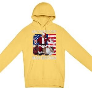 Make Christmas Great Again Trump Pajamas Ugly Premium Pullover Hoodie