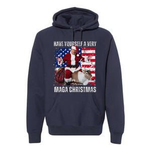 Make Christmas Great Again Trump Pajamas Ugly Premium Hoodie