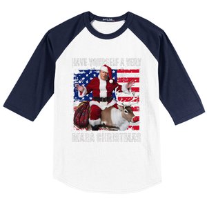 Make Christmas Great Again Trump Pajamas Ugly Baseball Sleeve Shirt