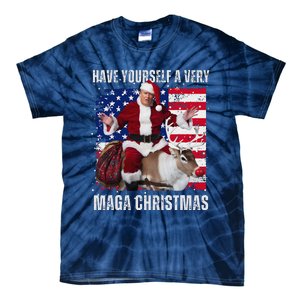 Make Christmas Great Again Trump Pajamas Ugly Tie-Dye T-Shirt