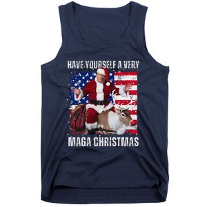 Make Christmas Great Again Trump Pajamas Ugly Tank Top