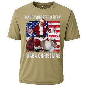 Make Christmas Great Again Trump Pajamas Ugly Cooling Performance Crew T-Shirt