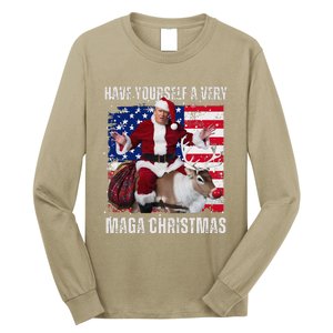 Make Christmas Great Again Trump Pajamas Ugly Long Sleeve Shirt