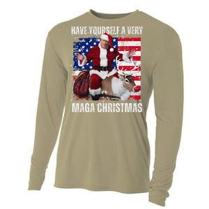 Make Christmas Great Again Trump Pajamas Ugly Cooling Performance Long Sleeve Crew