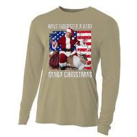 Make Christmas Great Again Trump Pajamas Ugly Cooling Performance Long Sleeve Crew