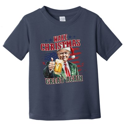 Make Christmas Great Again Trump Dancing Funny Xmas Ugly Toddler T-Shirt