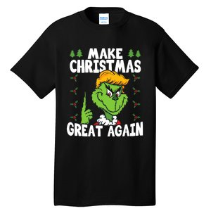 Make Christmas Great Again Donald Trump Xmas Funny Gift Tall T-Shirt