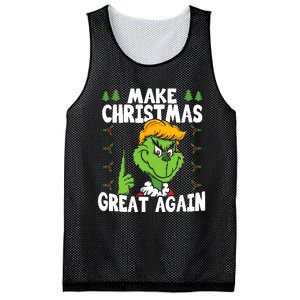 Make Christmas Great Again Donald Trump Xmas Funny Gift Mesh Reversible Basketball Jersey Tank