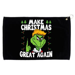 Make Christmas Great Again Donald Trump Xmas Funny Gift Grommeted Golf Towel