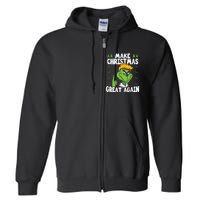 Make Christmas Great Again Donald Trump Xmas Funny Gift Full Zip Hoodie