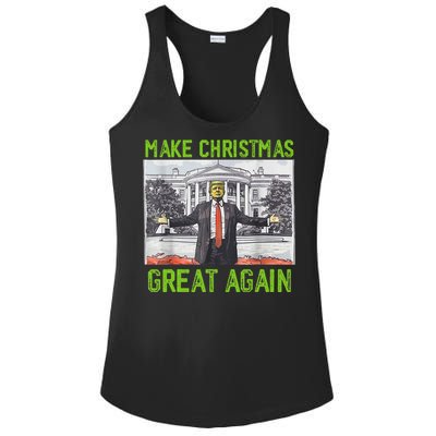 Make Christmas Great Again Trump Ladies PosiCharge Competitor Racerback Tank