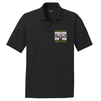 Make Christmas Great Again Trump PosiCharge RacerMesh Polo