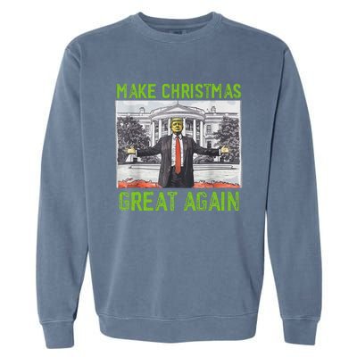 Make Christmas Great Again Trump Garment-Dyed Sweatshirt