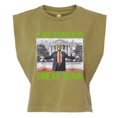 Make Christmas Great Again Trump Garment-Dyed Women's Muscle Tee