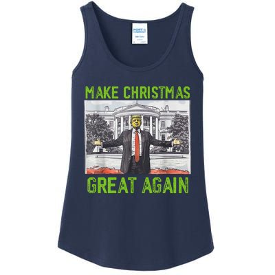 Make Christmas Great Again Trump Ladies Essential Tank