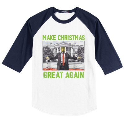 Make Christmas Great Again Trump Baseball Sleeve Shirt