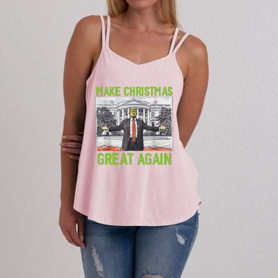 Make Christmas Great Again Trump Women's Strappy Tank