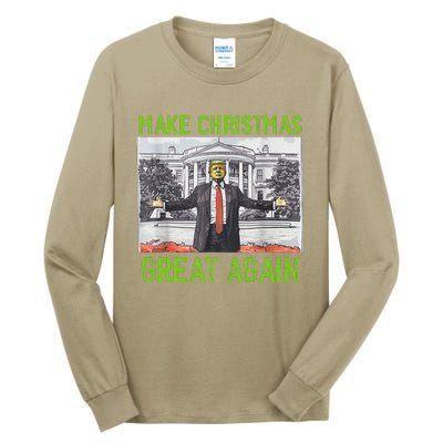 Make Christmas Great Again Trump Tall Long Sleeve T-Shirt