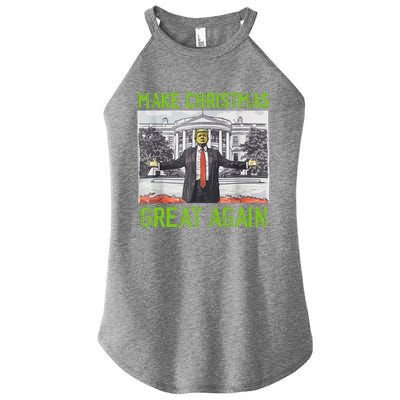 Make Christmas Great Again Trump Women's Perfect Tri Rocker Tank