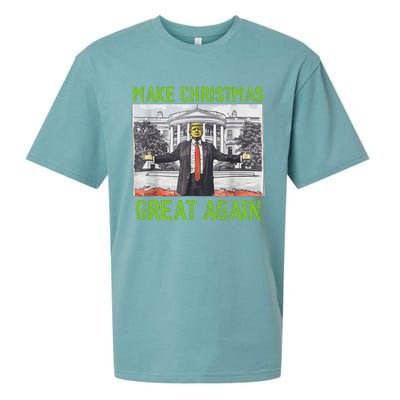 Make Christmas Great Again Trump Sueded Cloud Jersey T-Shirt