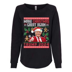 Make Christmas Great Again Santa Trump Ugly Gift Womens California Wash Sweatshirt