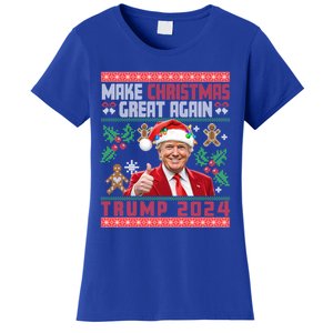 Make Christmas Great Again Santa Trump Ugly Gift Women's T-Shirt