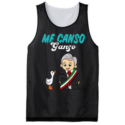 Me Canso Ganso Baby Amlo Cute Lopez Obrador Mexico Mesh Reversible Basketball Jersey Tank