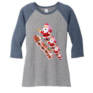 Merry Christmas Generation Women's Tri-Blend 3/4-Sleeve Raglan Shirt