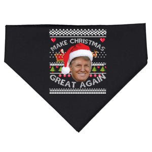 Make Christmas Great Again Trump Ugly Christmas Xmas Gift USA-Made Doggie Bandana