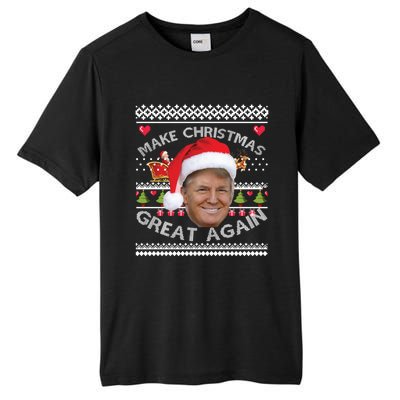 Make Christmas Great Again Trump Ugly Christmas Xmas Gift Tall Fusion ChromaSoft Performance T-Shirt