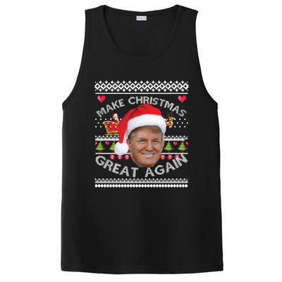 Make Christmas Great Again Trump Ugly Christmas Xmas Gift PosiCharge Competitor Tank